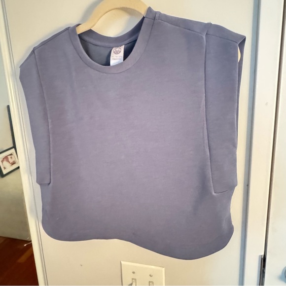 TE VERDE Blue cropped top - Picture 3 of 6